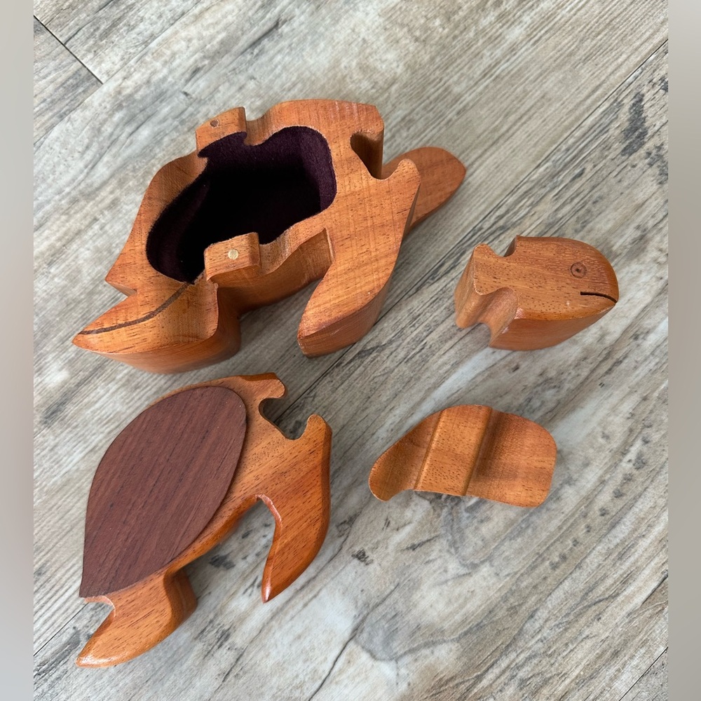 Wooden Turtle Puzzle Box - Picture 6 of 7